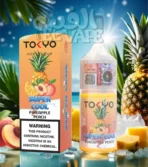 ليكويد Tokyo Pineapple Peach – طعم أناناس وخوخ ساقع