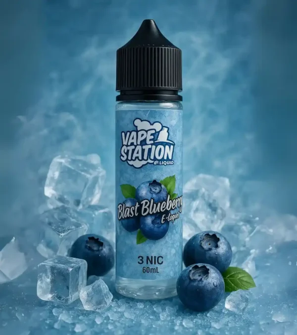ليكود Vape Station Blast Blueberry – توت أزرق قوي 60 مل