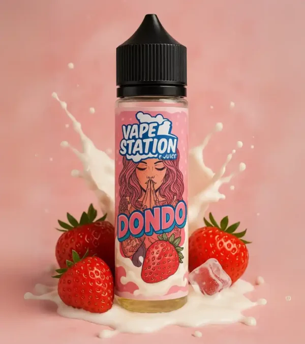 ليكود Vape Station DONDO – نكهة كريمة فراولة 60 مل