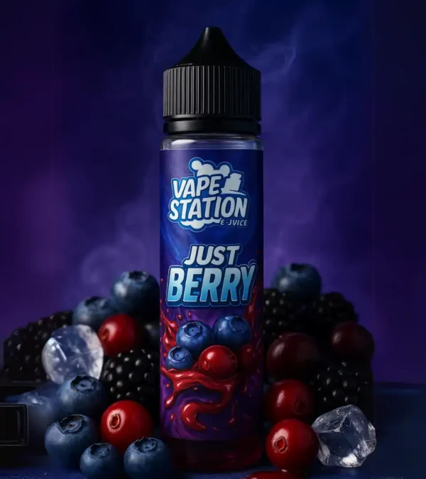 ليكود Vape Station Just BerYy – مزيج توت منعش 60 مل