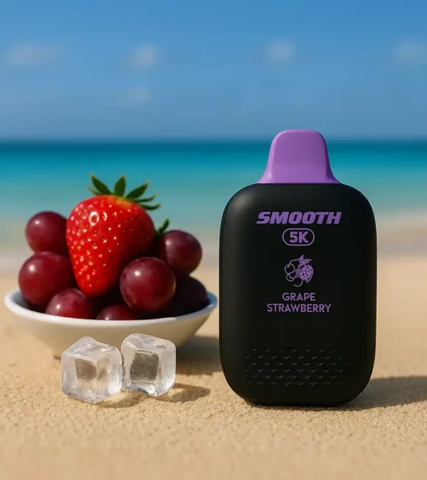 ديسبوسيبل Smooth 5K Grape Strawberry مع 5000 نفس بطعم عنب وفراولة