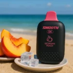 ديسبوسيبل Smooth 5K Georgian Peach مع 5000 نفس بطعم خوخ جورجي