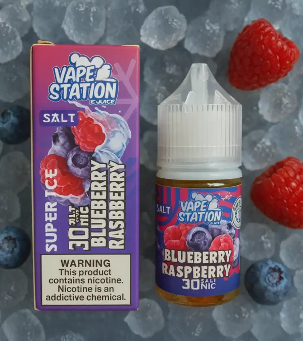 ليكويد Vape Station Super Cool بطعم بلوبيري ورازبيري