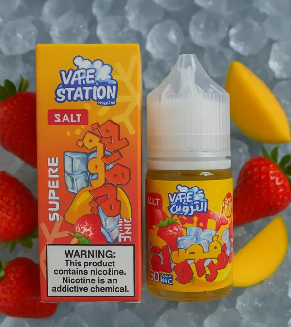 ليكويد Vape Station Super Cool بطعم فص الفراولة