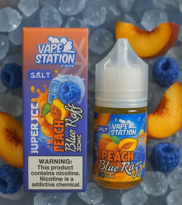 ليكويد Vape Station Super Cool خوخ وبلو رازبيري