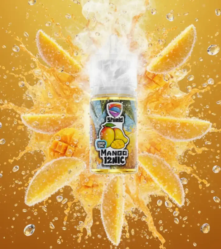 ليكود Shild Mango Super Cool مانجا سوبر كول نيكوتين 9 و12 – طعم مانجا ساقع ومنعش