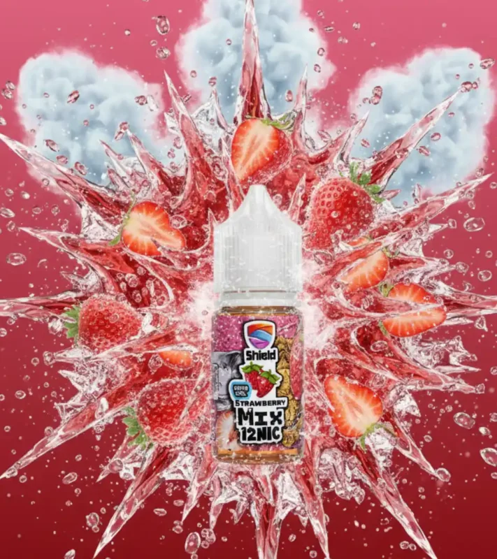ليكود Shild Strawberry Mix Super Cool فراولة ميكس سوبر كول نيكوتين 9 و12 – طعم فريش