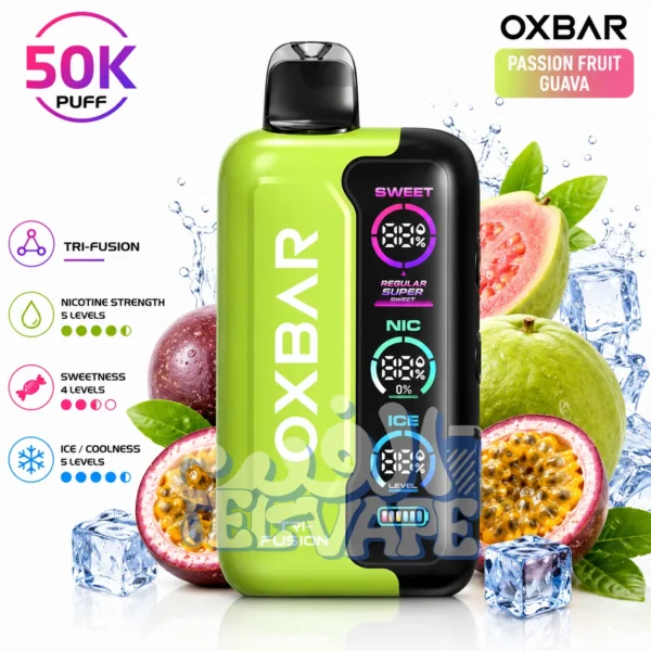 OXBAR 50K Passion Fruit Guava kiwi - انفاس 50 الف باشون فروت جوافه كيوي