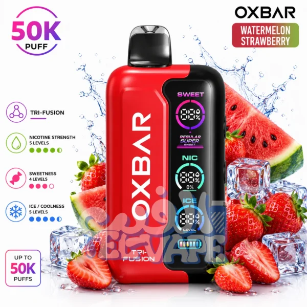 OXBAR 50K watermelon strawberry - انفاس 50 الف فراوله بطيخ