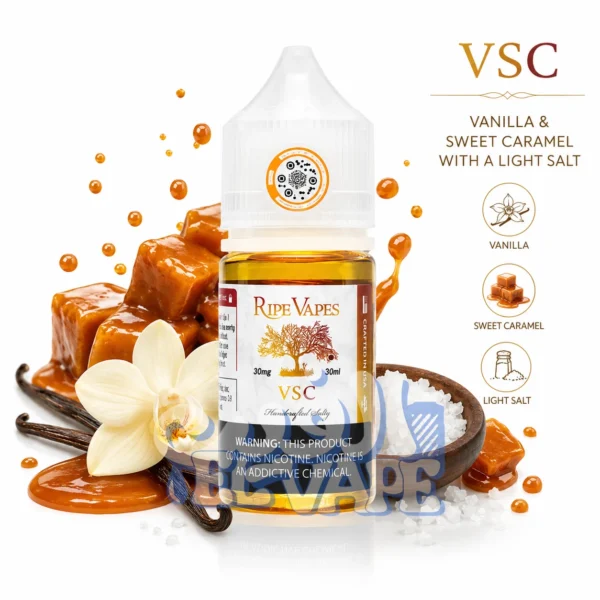 رايب فيبس في اس سي فانيليا كراميل وملح - Ripe Vapes VSC 30ml 30mg.