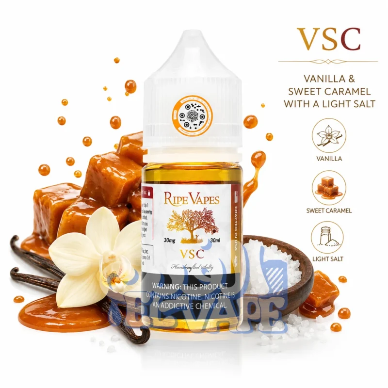 رايب فيبس في اس سي فانيليا كراميل وملح - Ripe Vapes VSC 30ml 30mg.