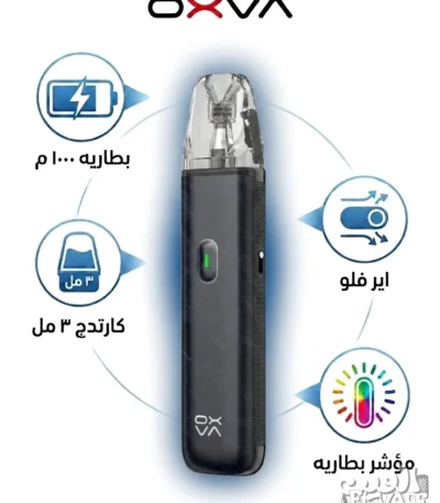 جهاز بود فيب اكس ليم جو لايت ازرق ضبابي - Xlim Go Lite Mist Blue بطاريه 1000 م، اير فلو، كارتدج 3 مل، ومؤشر بطاريه.