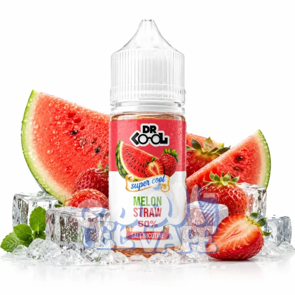 ليكود Dr Cool Super Cool بنكهة البطيخ والفراولة مع تبريد منعش.